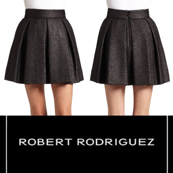 Robert Rodriguez Dresses & Skirts - Robert Rodriguez Raffia Box Pleat A-Line Skirt